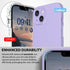 CellEver Heavy-Duty Silicone Case for iPhone 14 - Military Drop Protection, Camera Shield, Scratch-Free Interior, Light Purple...