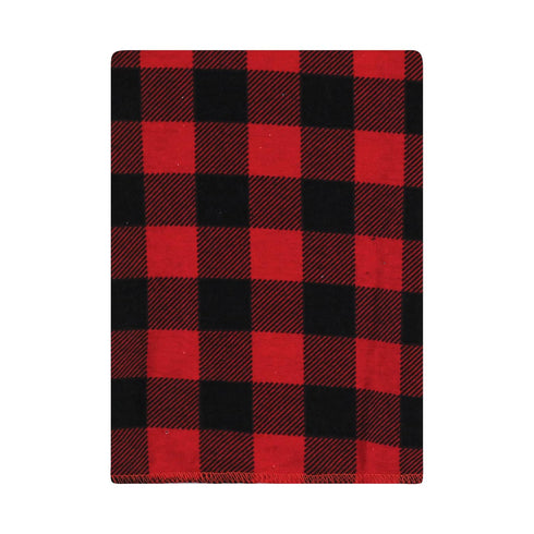 Hudson Baby Unisex Baby Cotton Flannel Burp Cloths Bundle, Buffalo Plaid Bear, One Size...