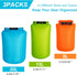 Dry Bags Waterproof bag 3-Pack, 5L/15L/30L Ultralight Dry Sack Portable Stuff Sack Waterproof Bags for Travel Camping Hiking Kayaking Backpacking ...