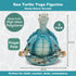 Sea Turtle Yoga Figurines Decorations, 2 Set Meditation Yoga Turtle Decor, Spring Summer Garden Meditating Turtle Crafts for Home Office Bathroom ...