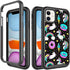 CaseTown Compatible with iPhone 11, Cute Unicorn Black Pattern Dual Layer Heavy Duty Shockproof Shockproof Defender Transparent Bumper Back Cover ...