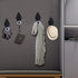 4 Pack Self Adhesive Wall Hooks, Diamond Shaped Crystal Glass Hooks Hat Holder Necklace Holders Wall Mounted Jewelry Organizer Clothes Hooks Hat S...