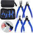4Pcs Jewelry Pliers Tool Assortment Kit, Jewelry Bead Crimping Pliers, Flush Cutter Jewelry, Split Ring Pliers and Wire Cutter Tool for Beading Ne...