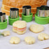 Vegetable Cutters Shapes Set, 20pcs Stainless Steel Mini Cookie Cutters, Vegetable Cutter and Fruit Stamps Mold + 20pcs Cute Cartoon Animals Food ...