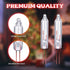 Mudder 100 Pcs Mini Christmas 2.5 Volt Replacement Light Bulbs for Christmas Trees Decorative Light Supplies Indoor Outdoor Xmas Decor, 0.17 Amper...