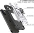 Shockproof Phone Case with Ring for iPhone 13 Military-Grade Drop Protection-Embedded Ring-360° Metal Kickstand Anti-Scratches Cover Support Magne...