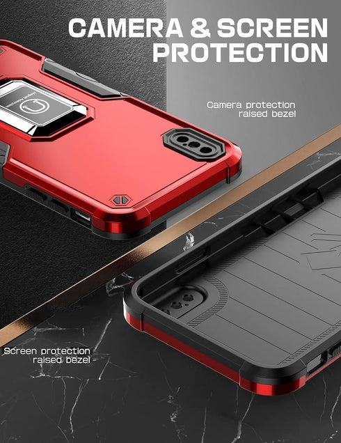 Case for iPhone Xs Max Case Kickstand Holder Built-in Magnetic Car Mount Shockproof Camera Protective Case for iPhone Xs Max Phone Case (Green)......