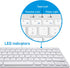 Macally Small Wired Keyboard for Mac and Windows - 78 Scissor Switch Keys Compatible Apple Keyboard - USB Mini Keyboard That Saves Space and Looks...
