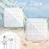 Acrylic Magnetic Seashell Display Box, 2 Different Sizes 36 Grids Clear Seashell Storage Box Decorative Seashell Starfish, Small Craft Organizers ...