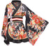 HongH Kimono Bathrobe Costume Japanese Traditional Cosplay Women's Sexy Sakura Pattern High Split Long Kimono...