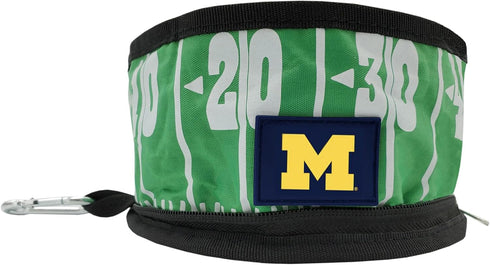 NCAA Michigan Wolverines Pets First Collapsible Dog Travel Bowl Set, 2 Pack Food and Water Bowls for Dogs, Best Portable & Lightweight Leak-Proof ...