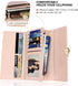 Wallet for Women RFID Blocking PU Leather Leaf Pendant Card Holder Phone Checkbook Organizer Zipper Coin Purse...