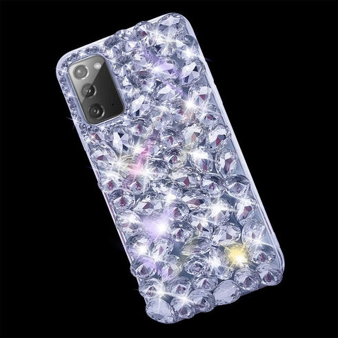 Bonitec for Samsung Galaxy Note 20 Case 3D Glitter Sparkle Bling Case Luxury Shiny Crystal Rhinestone Diamond Bumper Clear Gems Protective Case Co...