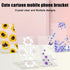 Cute Phone Stand for Desk Clear Yellow Sunflower Girls Women Kids Pretty Flower Floral Adjustable Phone Stand Holder Desk Accessories Compatible w...