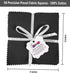 Soimoi Solid Black Precut 5 inch Cotton Fabric Quilting Squares Charm Pack DIY Patchwork Sewing Craft...