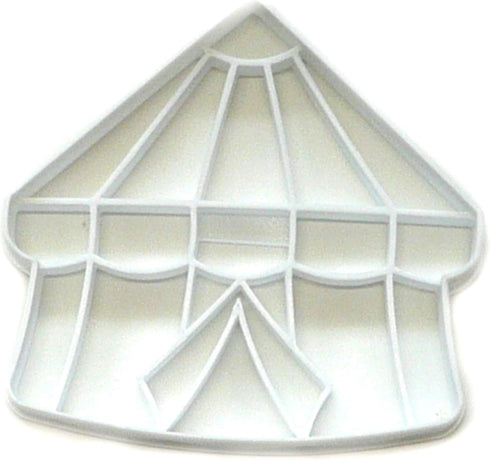 DETAILED CIRCUS TENT COOKIE CUTTER - White, Plastic, Hand Wash Only, Made in USA, PR2965...