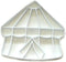 DETAILED CIRCUS TENT COOKIE CUTTER - White, Plastic, Hand Wash Only, Made in USA, PR2965...
