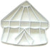 DETAILED CIRCUS TENT COOKIE CUTTER - White, Plastic, Hand Wash Only, Made in USA, PR2965...