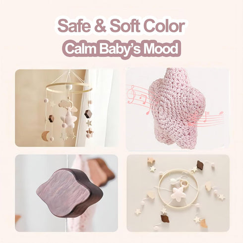 Baby Crib Mobile for Boys Girls, Boho Nursery Decor Mobile for Bassinet, Gender Neutral Mobile Crib Accessories for Infant Bedroom Hanging - Felt ...