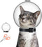 Cat Muzzle Combo - Adjustable Cat Hood, Breathable Anti-Bite Muzzles to Prevent Biting and Chewing, Safety Grooming Accessory for Small Pets.(M fo...
