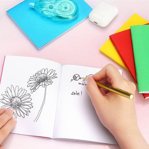 Tamaki 6 Pack Colorful Blank Books for kids to Write, Drawing, Cute Sketchbook for Kid, 6 Colors (4.25 x 5.5 Inches)...