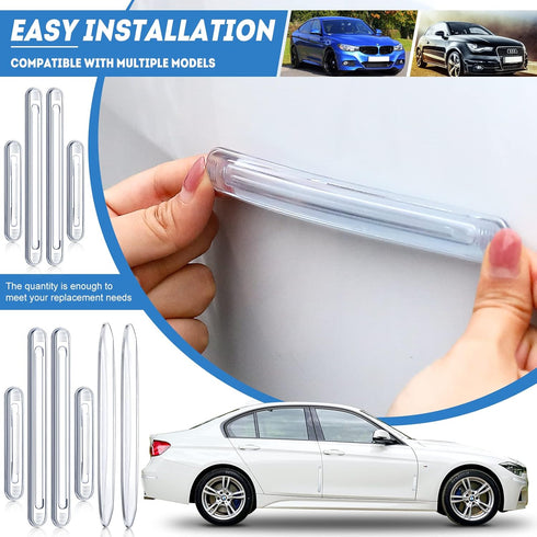 Tallew Cabinet Door Bumper Clear Silicone Door Stopper Wall Protector Car Anti Collision Adhesive Automotive Bumper Guards for Car Drawers(6 Piece...