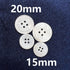 White Genuine Mother of Pearl Buttons Set, 30 Pieces 20mm 15mm Real White MOP Buttons for Blazer and Suit Jacket Coat Uniforms Sewing DIY Crafts...