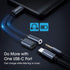Xumee USB Type C to 3.5mm Headphone and charger adapter, 2-in-1 USB C to Aux Audio jack Hi-Res DAC and Fast Charging Dongle Cable Compatible with ...