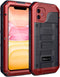 Beasyjoy for iPhone 11 Case Waterproof Metal Case Heavy Duty Built-in Screen Full Body Protective Shockproof Dustproof Military Grade Rugged Defen...