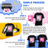 Printers Jack Iron-On Heat Transfer Paper for Dark Fabric 20 Pack 8.5"x11" T-Shirt Transfer Paper for Inkjet Printer Wash Durable, Long Lasting Tr...