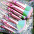 Makeup Brush set Unicorn Elf,Glitter Unicorn Foundation Sparkles Cute Fan Powder Blush Lip Highlight Eye shadow Eyebrow Makeup Brushes Set with Li...