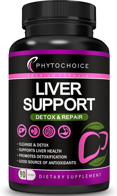 Liver Cleanse Detox & Repair All-in-One Liver Health Support Supplement-Herbal Complex with Milk Thistle Silymarin, Artichoke Extract, Choline, Be...