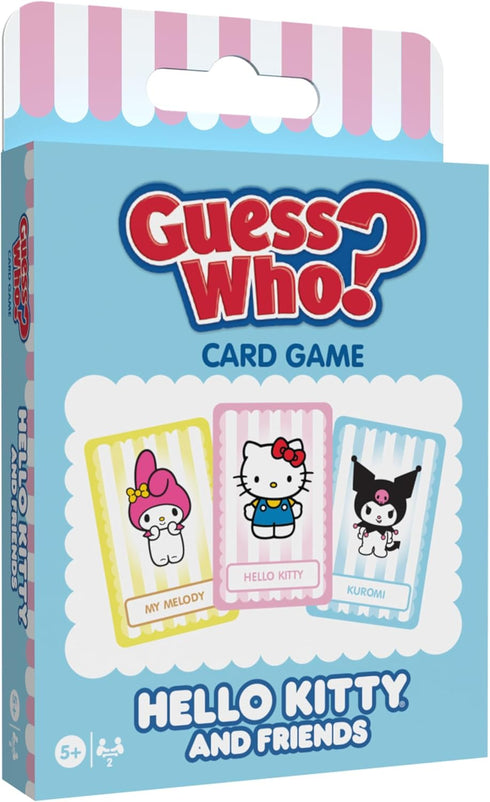 USAOPOLY Guess WHO? Card Game: Hello Kitty and Friends, Featuring 20 Characters, My Melody, Kuromi, Badtz-Maru and More, Family Friendly Deduction...