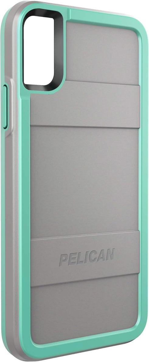Pelican Protector Phone Case for iPhone Xs & X (Gray/Aqua)...