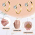 Whaline 72Pcs Gold Bridal Shower Diamond Rings, Adjustable Engagement Rings for Wedding Table Decorations, Bridal Shower Game and Party Favors...