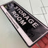 Door Sign,RAMIEYOO Acrylic Authorized Personnel Only Signs for Door,Black and White - 9"x 3" (Storage Room)...