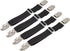 BetyBedy 4Pcs Adjustable Bed Sheet Fasteners Suspenders, Elastic Sheet Band Straps Clips, Cover Grippers Suspenders Holder for Mattress Pad Cover,...