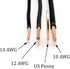 THE CIMPLE CO 10 Feet (3 Meter) - Insulated Solid Copper THHN/THWN Wire - 14 AWG, Made in The USA, Residential, Commerical, Industrial, Grounding,...
