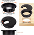 20 Pack 1-3/8 Inch/35mm Round Plastic Desk Grommets, Black Wire Organizer Caps, PC Computer Port Cable Hole Cover, Perfect for Hide Data Cords in ...
