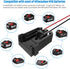 Power Wheel Adapter with Fuse&Switch for Milwaukee 18V Battery, Non-Blown Tight Battery Adapter with 4Pcs 30A Fuse and Wire Terminal, 12 AWG Wire,...