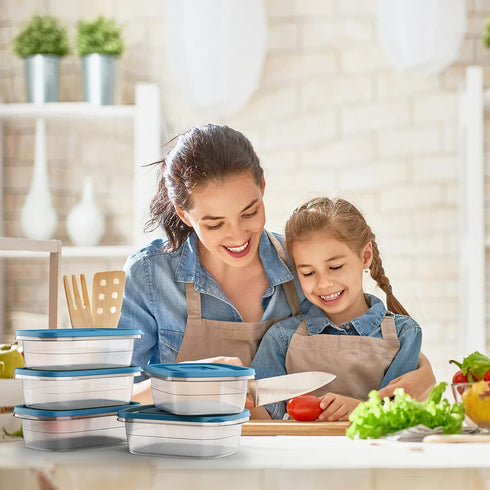 5PCS Small Food Storage Containers,Freezer Microwave safe,Food Container Sets,BPA Free Plastic Meal Prep Containers & Kitchen Set,Lunch Containers...
