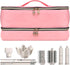 Double-Layer Portable Waterproof Travel Carrying Case for Shark Flexstyle Styler/Hair Dryer/Dyson Airwrap and Hair Styler Attachments, Bag Only (P...