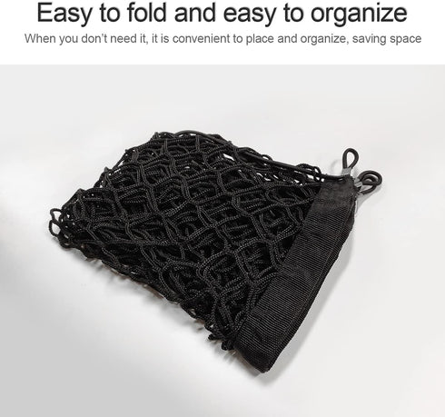 Car Rear Cargo Net, Adjustable Elastic Storage Organizer Net, Trunk Cargo Storage Net, Universal Fit for Car, Vehicle, SUV (35.4"x15.8")...