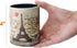 Vintage Pen Pencil Holder Cup Retro Desk Organizer for Home Office Living Room (Beige Paris Eiffel Tower Round)...