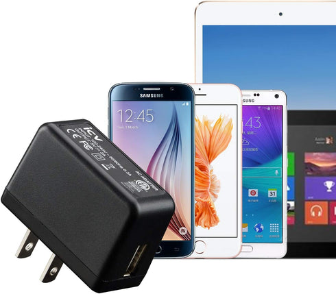 icv USB Wall Charger – 5V 2A AC Power Adapter with US Plug for Phone, Tablet and Other Related USB Powered Devices Small and Lightweight – Designe...