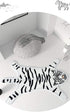 Tiger Print Rug Cartoon Cute Faux Area Rugs Fluffy Animal Print Mat Carpet Kids Small Rugs for Playroom Room Home Decor (2.6x1.8Ft /32.2" Lx21.4 W...