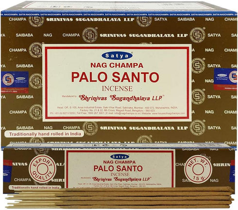 Palo Santo Incense Sticks and Incense Stick Holder Bundle Insence Insense Satya...