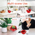 Trycooling Ceramic Red Lips Lipstick Ring Holder Jewelry Tray Rack Decorative Cosmetic Storage Display Holder Desktop Hairpin Storage Organizer Bi...