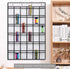 36 Clear Pockets Classroom Pocket Chart for Cell Phones, Pocket Chart for Calculator Phone Holder with 36 Number Stickers and Hooks (White)...