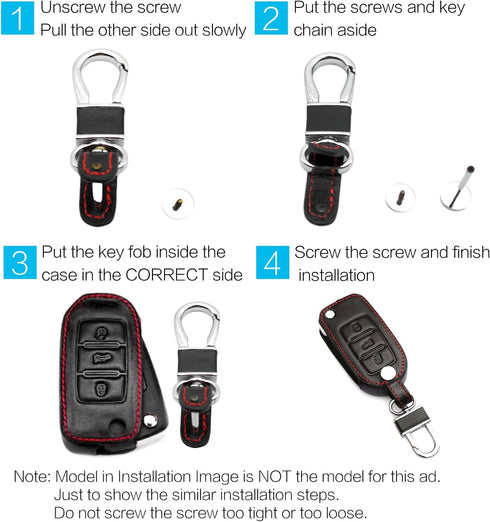 MECHCOS Compatible with Toyota 4Runner Tacoma Sequoia RAV4 Tundra Prius C V Land Cruiser C-HR Highlander Camry Avalon Corolla Prius Prime 3 Button...